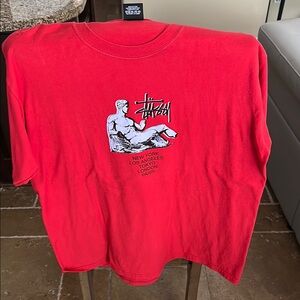 Stussy Men’s Red Graphic Shirt